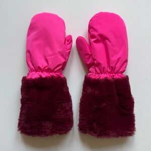 Jacadi Girls' Allegra Mittens - Fluorescent Pink